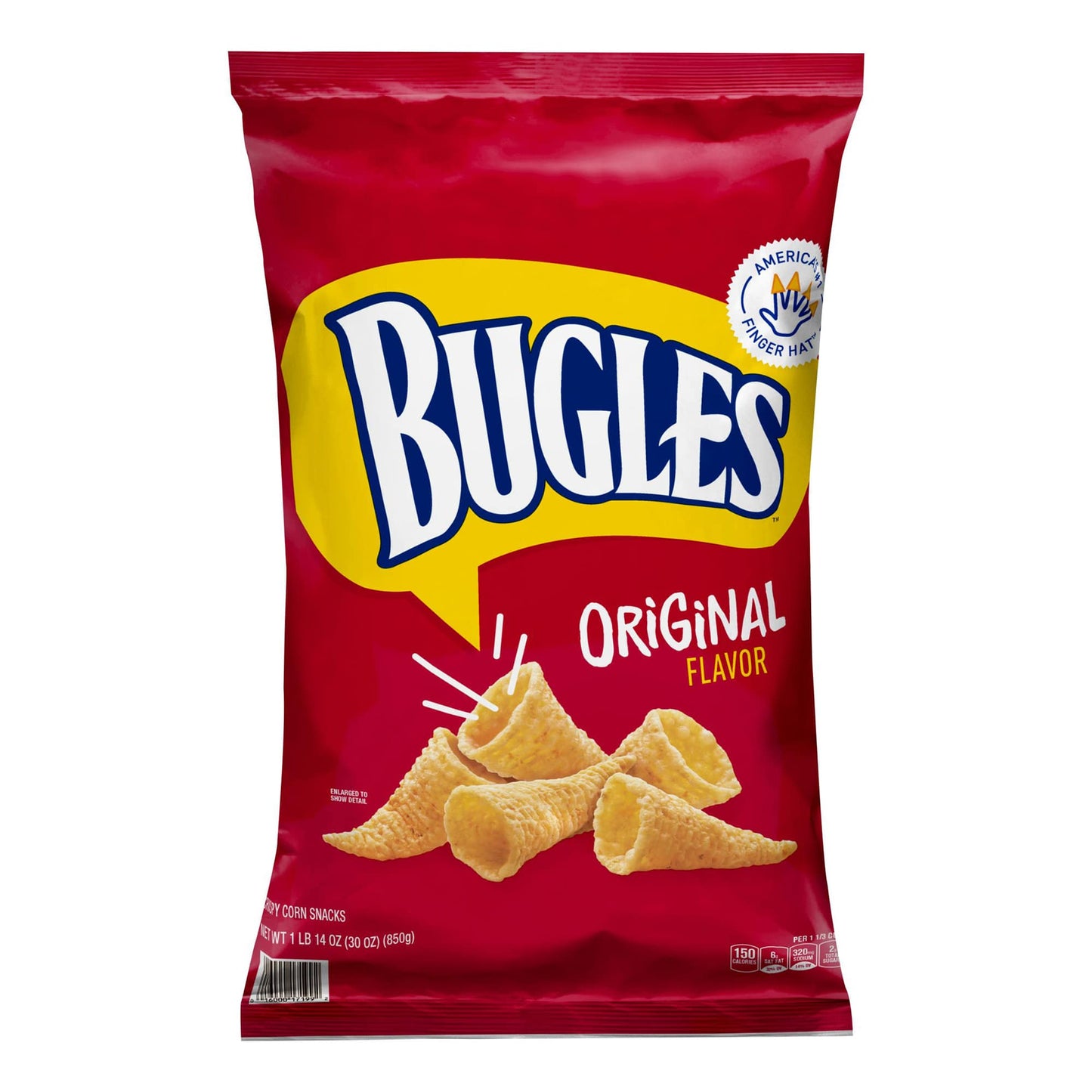 Bugles Original Flavor, Crispy Corn Snacks, 30 oz.