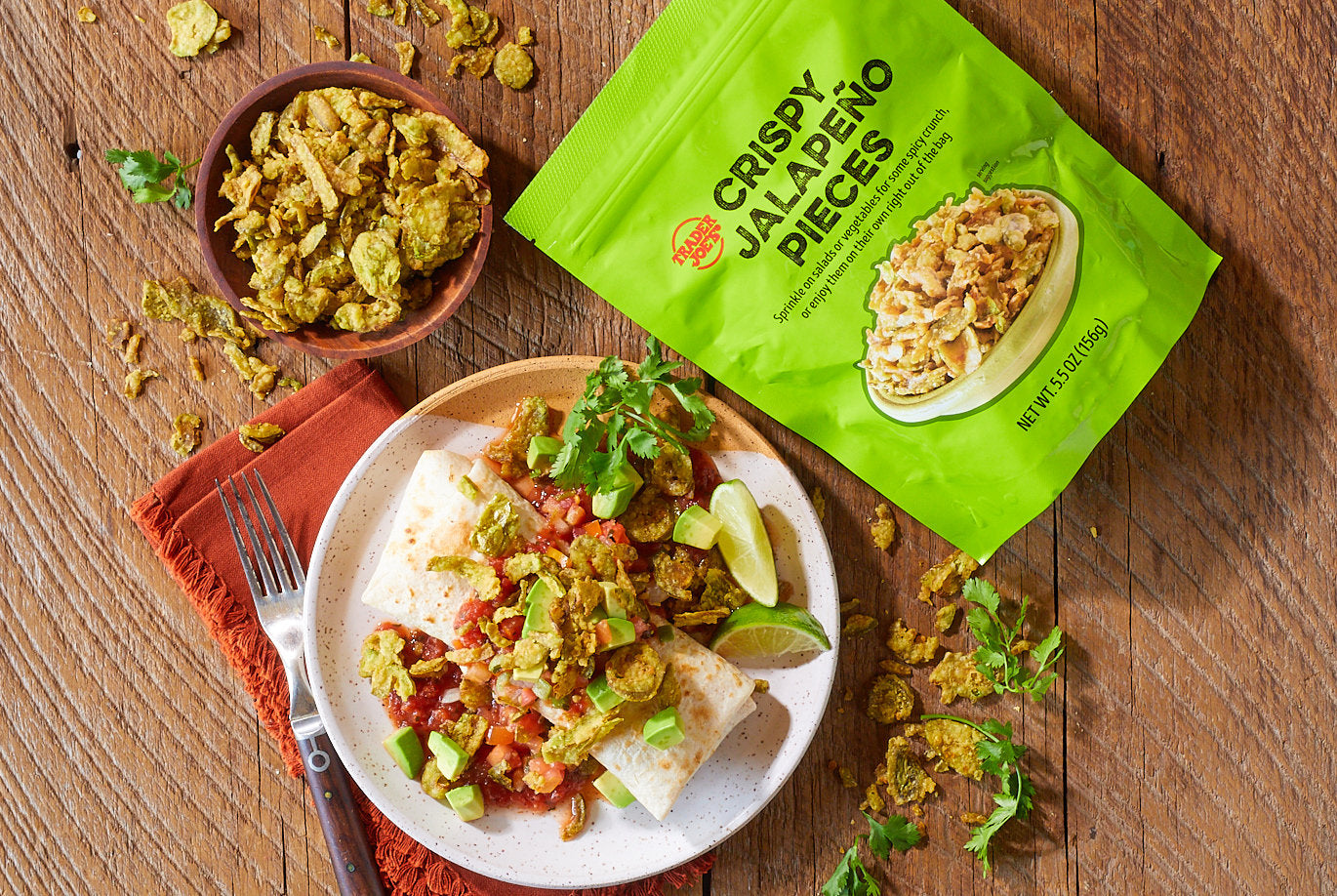 Trader Joe's Crispy Jalapeño Pieces, Snacks, 5.5 oz.