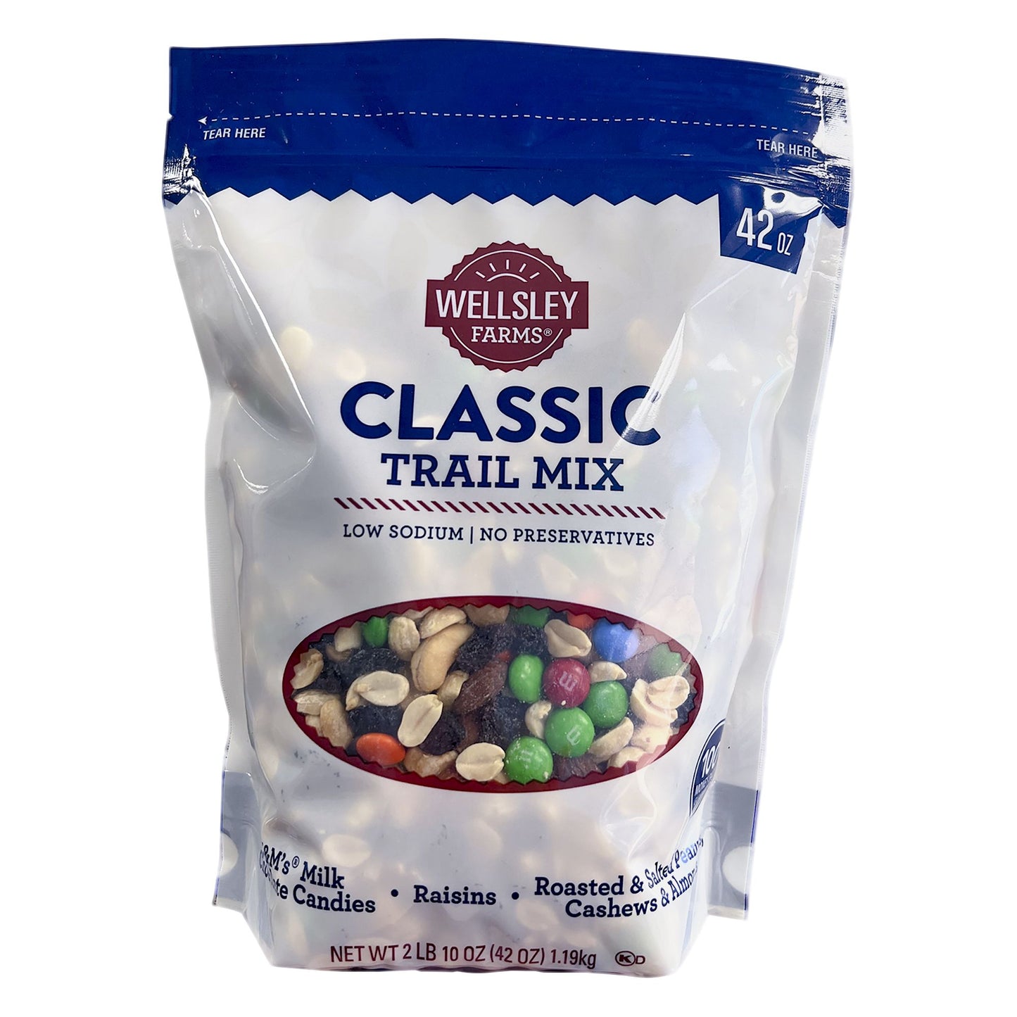 Wellsley Farms Classic Trail Mix, Snacks, 42 oz.