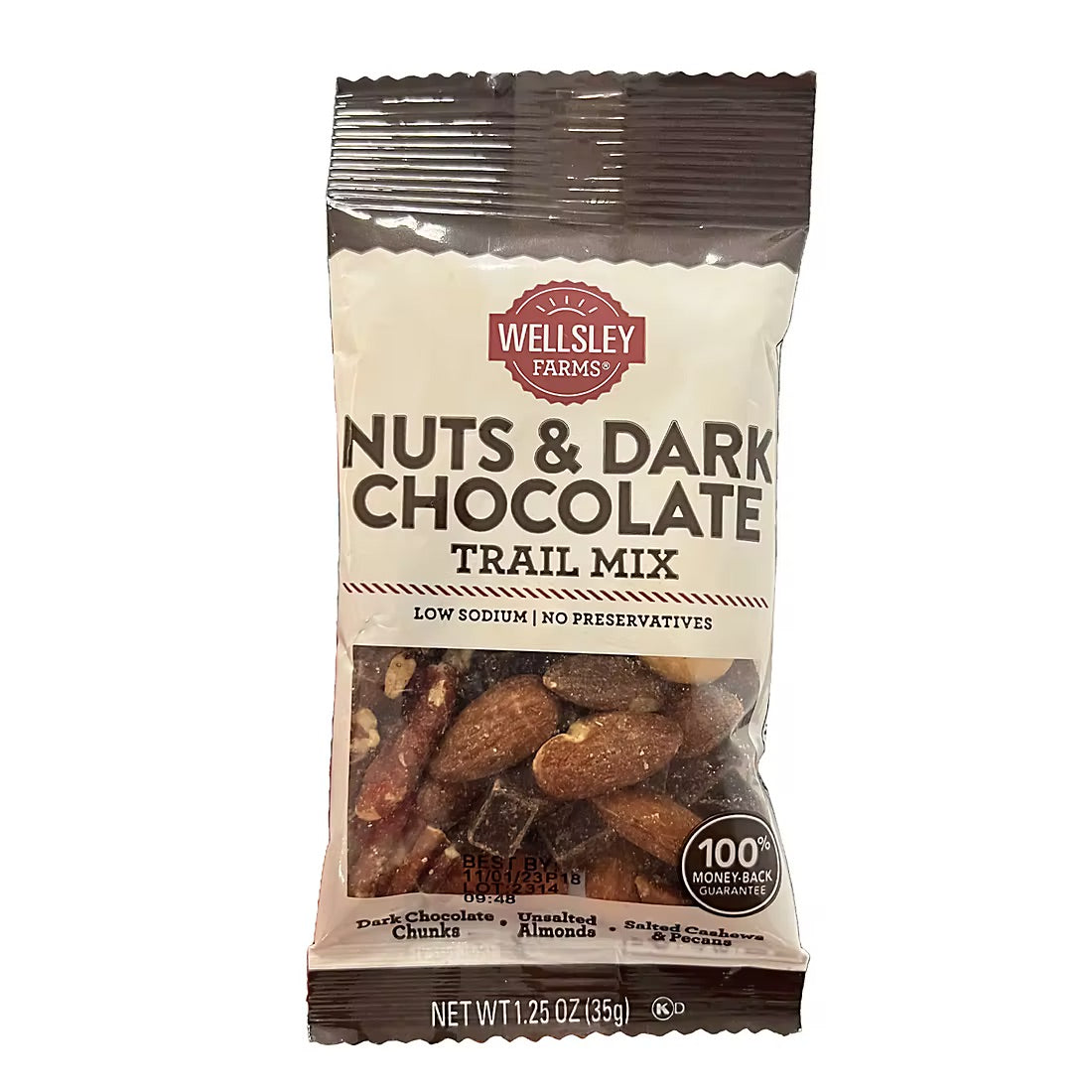 Wellsley Farms Nuts & Dark Chocolate Trail Mix, Snacks, 16 pk.
