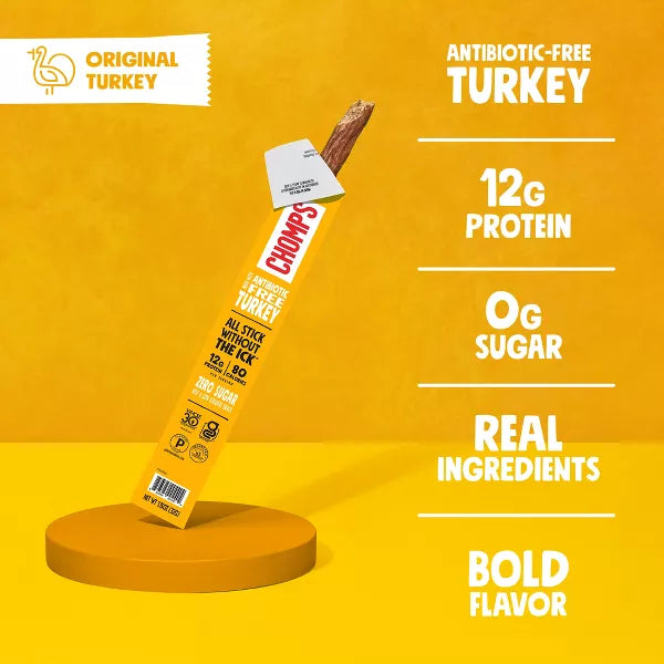 Chomps Original Turkey Sticks, 9.2oz/8ct.