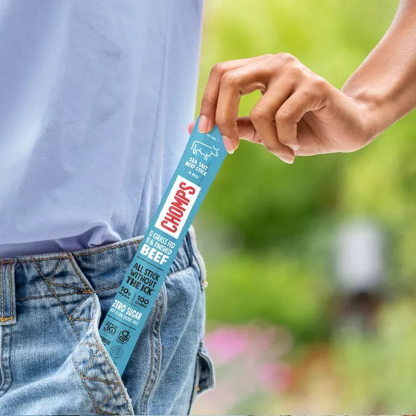 Chomps Sea Salt Beef Sticks, 9.2oz/8ct.