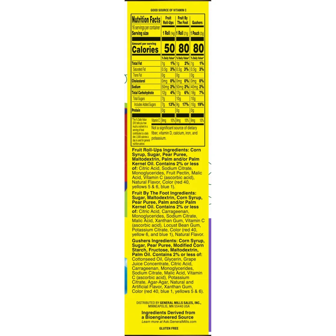 Fruit Roll-Ups, Fruit by the Foot & Gushers Variety Snacks