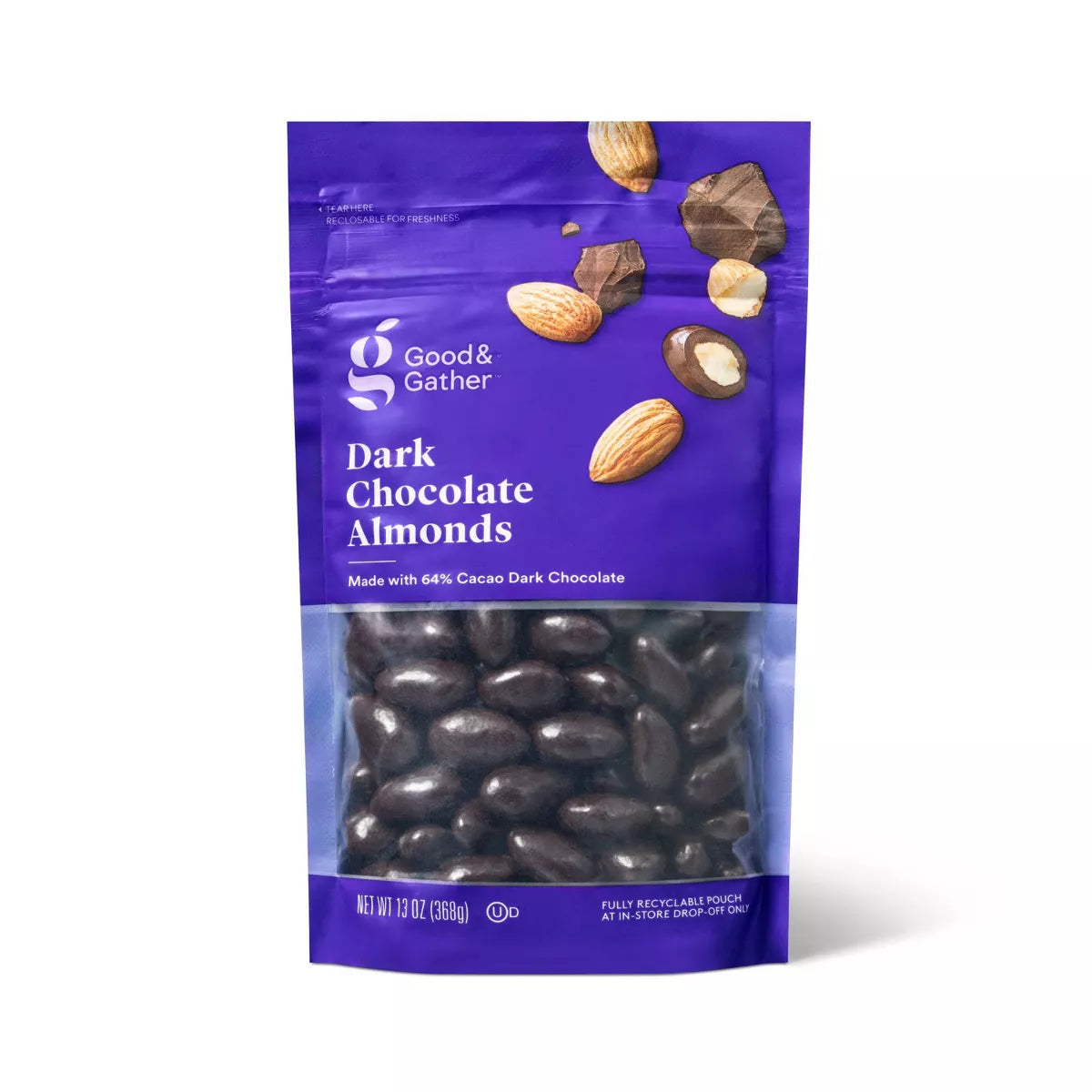 Good & Gather Dark Chocolate Almonds, 13oz.