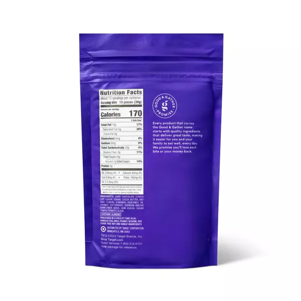 Good & Gather Dark Chocolate Almonds, 13oz.
