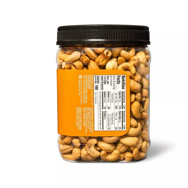 Good & Gather Lightly Salted Roasted Whole Cashews, 30oz.