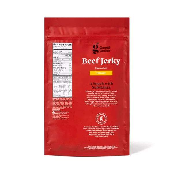 Good & Gather Teriyaki Beef Jerky, 2.85oz.