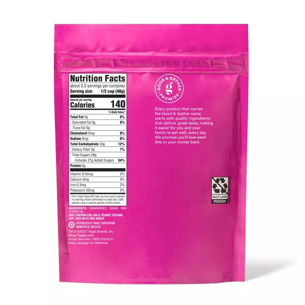 Good & Gather Dried Cranberries, 5oz.