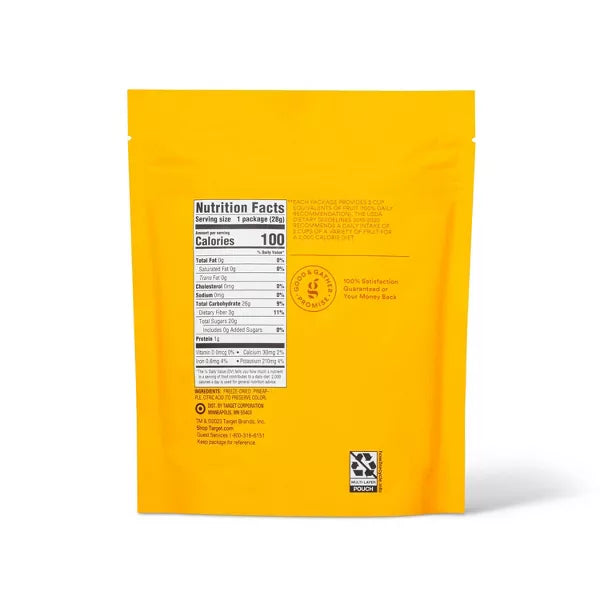 Good & Gather Freeze Dried Pineapple, 1oz.