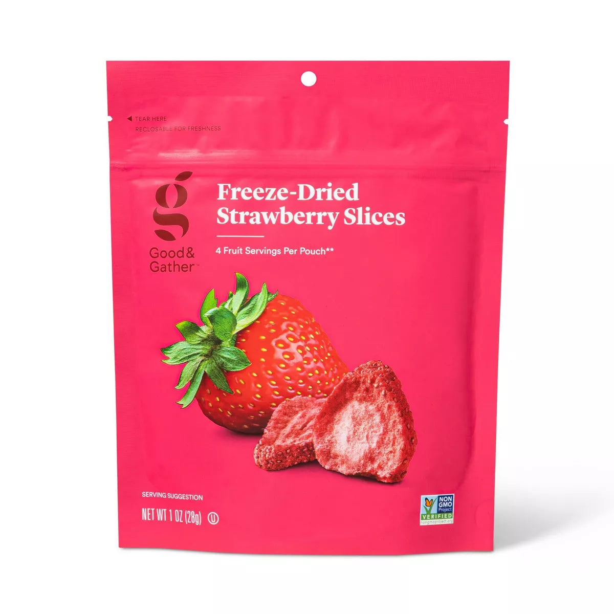 Good & Gather Freeze Dried Strawberry Slices, 1oz.