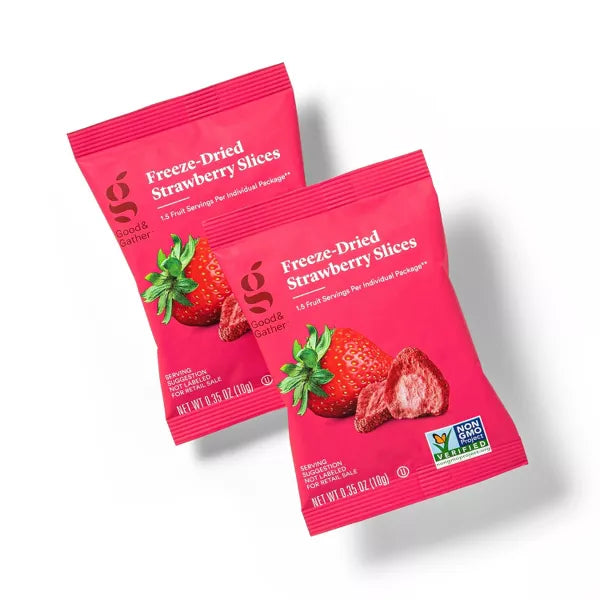 Good & Gather Freeze Dried Strawberry Slices Multipack, 6ct/2.1oz.