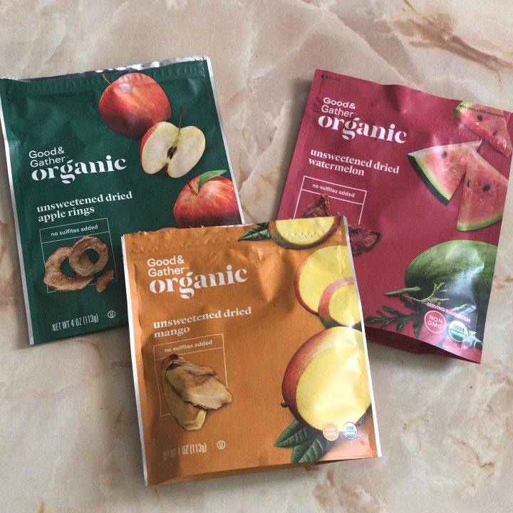 Good & Gather Organic Dried Unsweetened Apple Rings Snacks, 4oz.