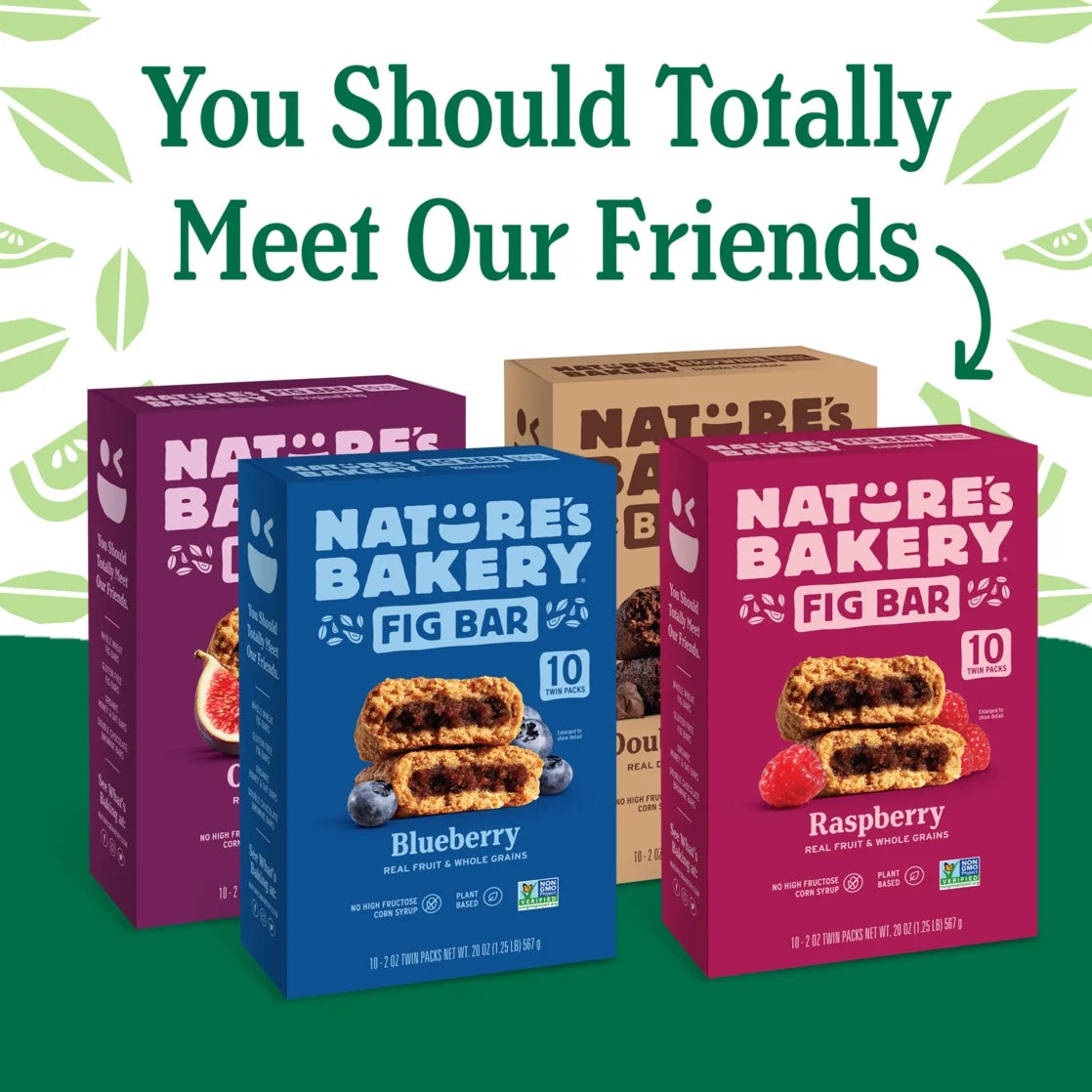 Nature's Bakery Apple Cinnamon Fig Bars, 2 oz Twin packs, 10 Count