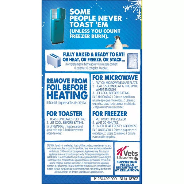 Pop-Tarts Frosted Blueberry Pastries, 12ct/20.3oz.