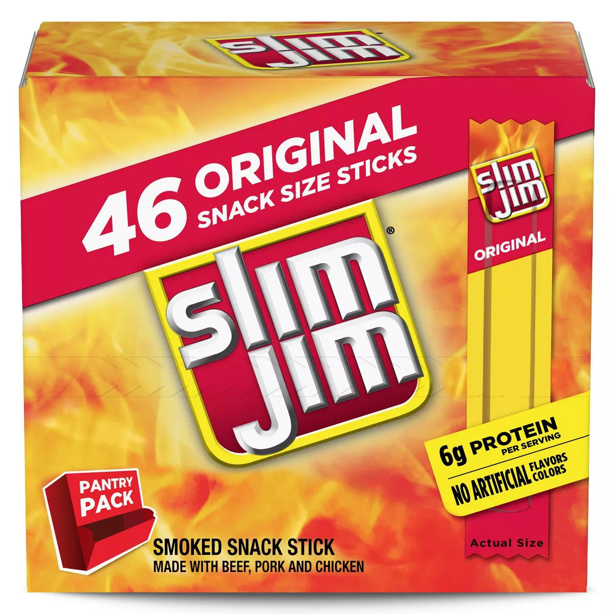 Slim Jim Original Smoked Snack Size Sticks, 12.88oz/46ct.