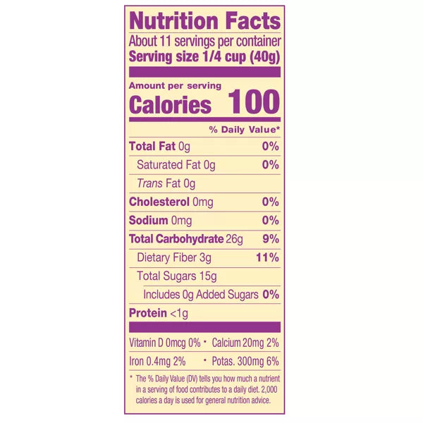 Sun-Maid California Sun-Dried Fruit Whole Pitted Prunes Canister, 16oz.