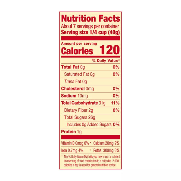 Sun-Maid California Sun-Dried Raisins Resealable Bag, 10oz.