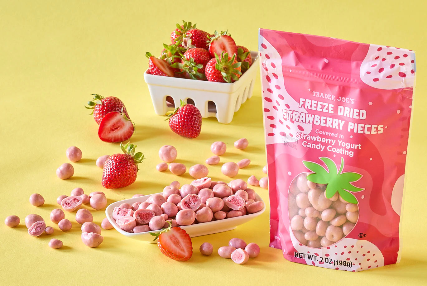 Trader Joe's Freeze Dried Strawberry Pieces, 7 oz.
