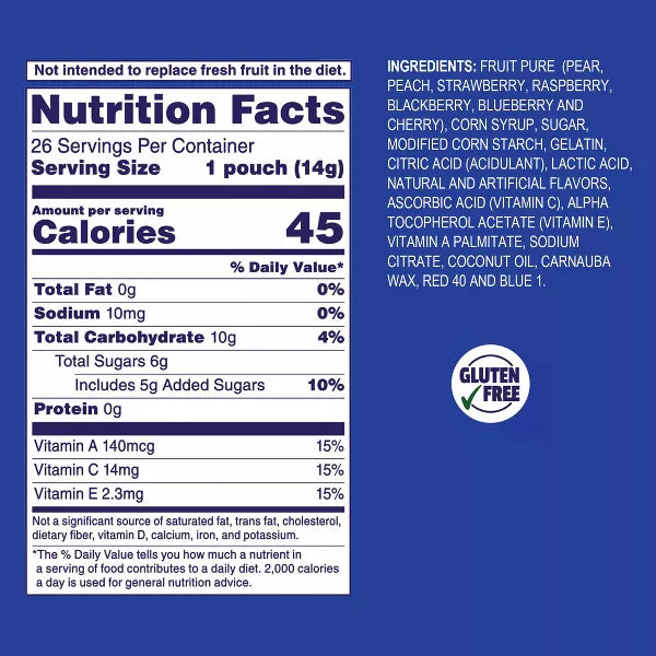 Welch's Fruit Snacks Red, White and Blueberry, 13oz/26ct.