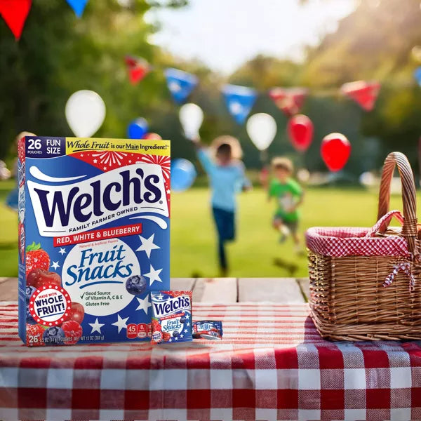 Welch's Fruit Snacks Red, White and Blueberry, 13oz/26ct.