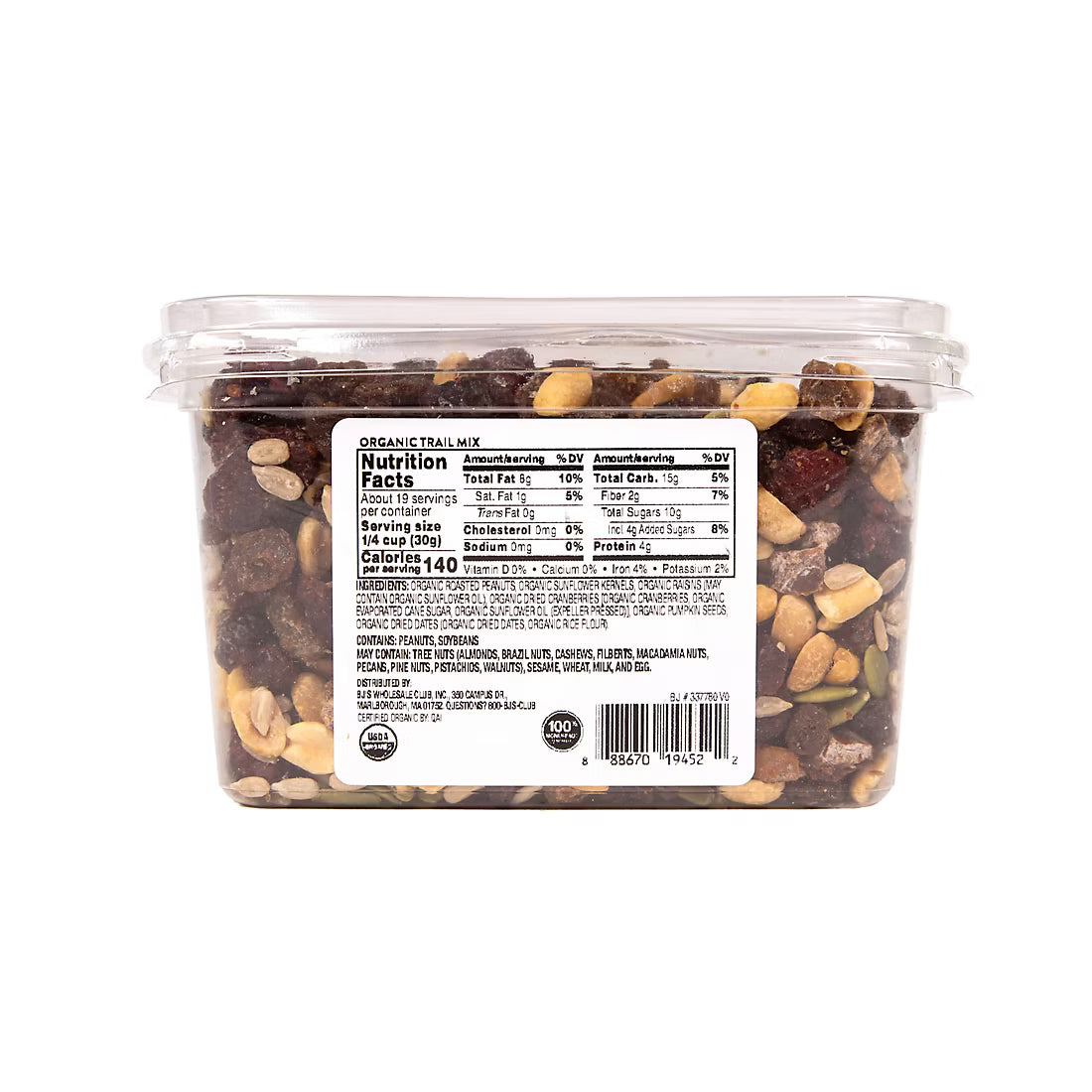 Wellsley Farms Organic Trail Mix, 20 oz.