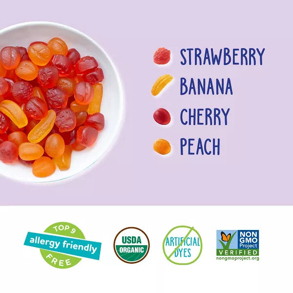 Yum Earth Fruit Snacks Box, 7oz/10ct.
