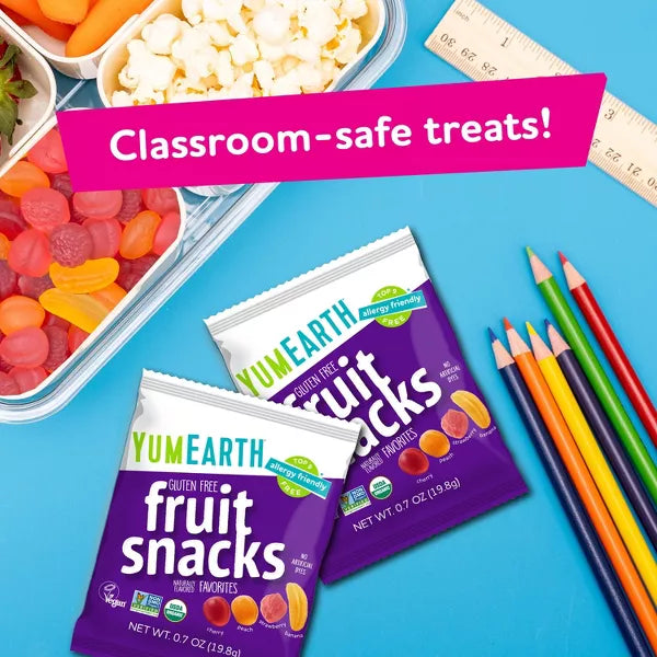 Yum Earth Fruit Snacks Box, 7oz/10ct.