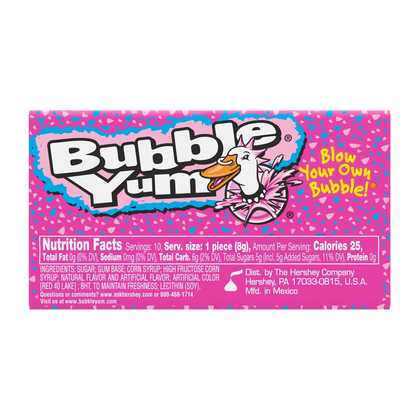 Bubble Yum Original Flavored Chewy Bubble Gum, Pack 2.82 oz