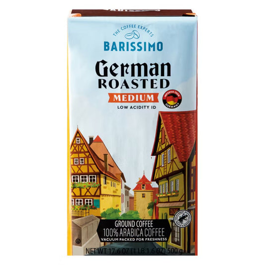 Barissimo German Roasted Medium Roast Coffee, Low Acidity, 17.6 oz.
