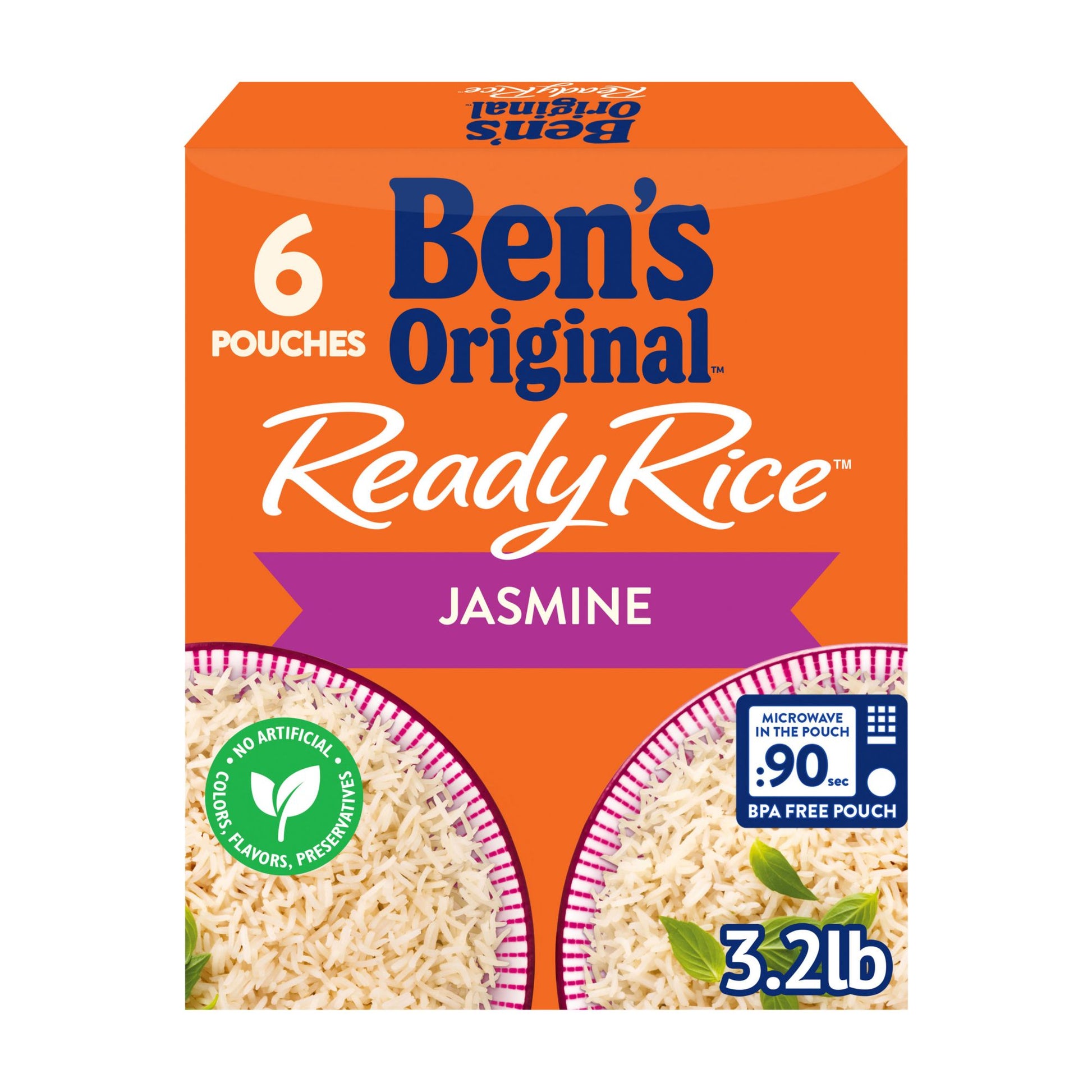 Ben's Original Ready Rice Jasmine, 6 x 8.5 oz.