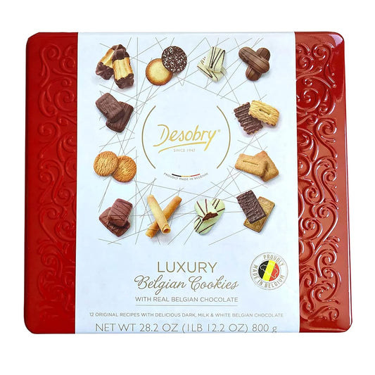 Desobry Belgian Chocolate Cookie Assortment, 28.2 oz.