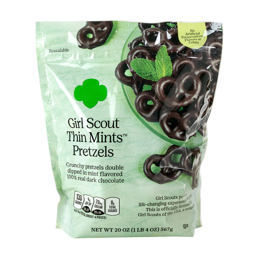 Girl Scout Thin Mints Pretzels, Snacks, 20 oz.