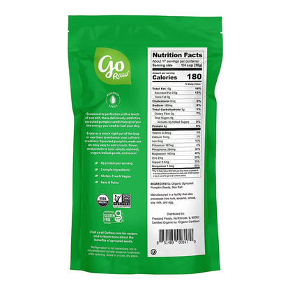 Go Raw Organic Sprouted Pumpkin Seeds with Sea Salt, 18 oz.