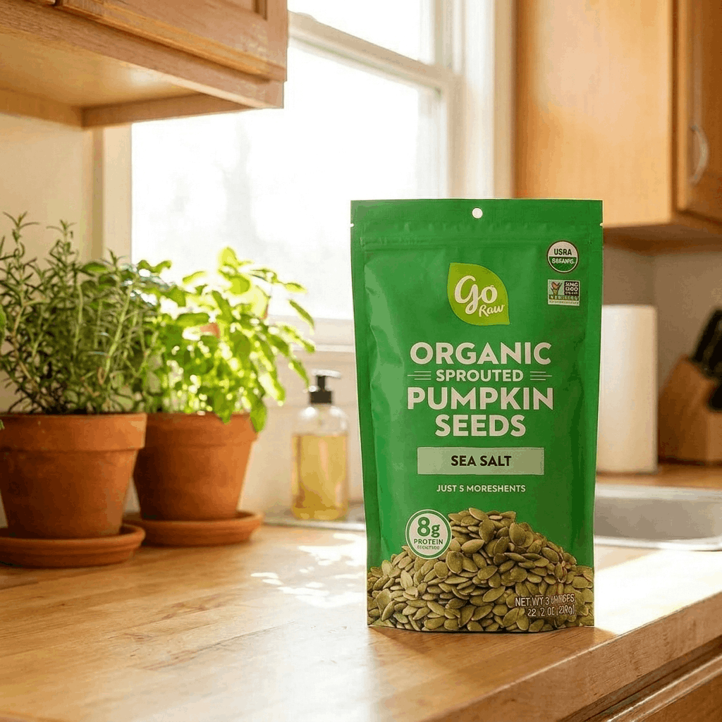 Go Raw Organic Sprouted Pumpkin Seeds with Sea Salt, 18 oz.