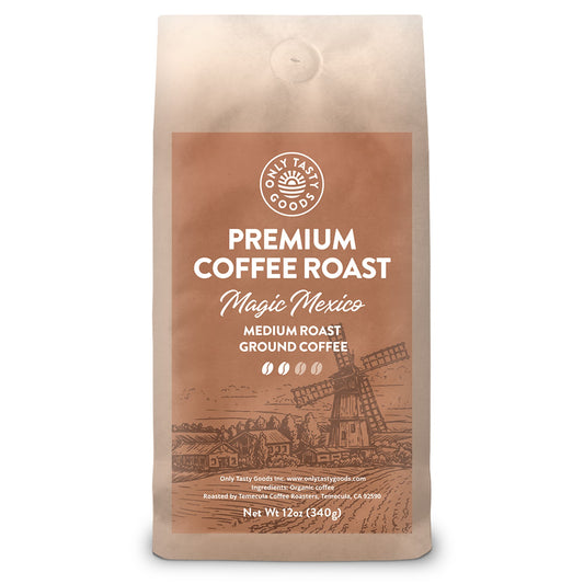 Magic Mexico Medium Roast Ground Coffee, Low Acid, Non-GMO 12 oz.