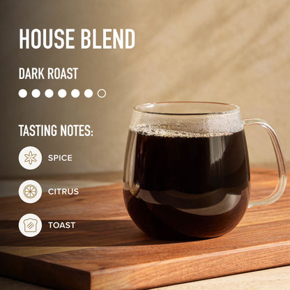 Peet's Coffee Dark Roast House Blend Ground Coffee