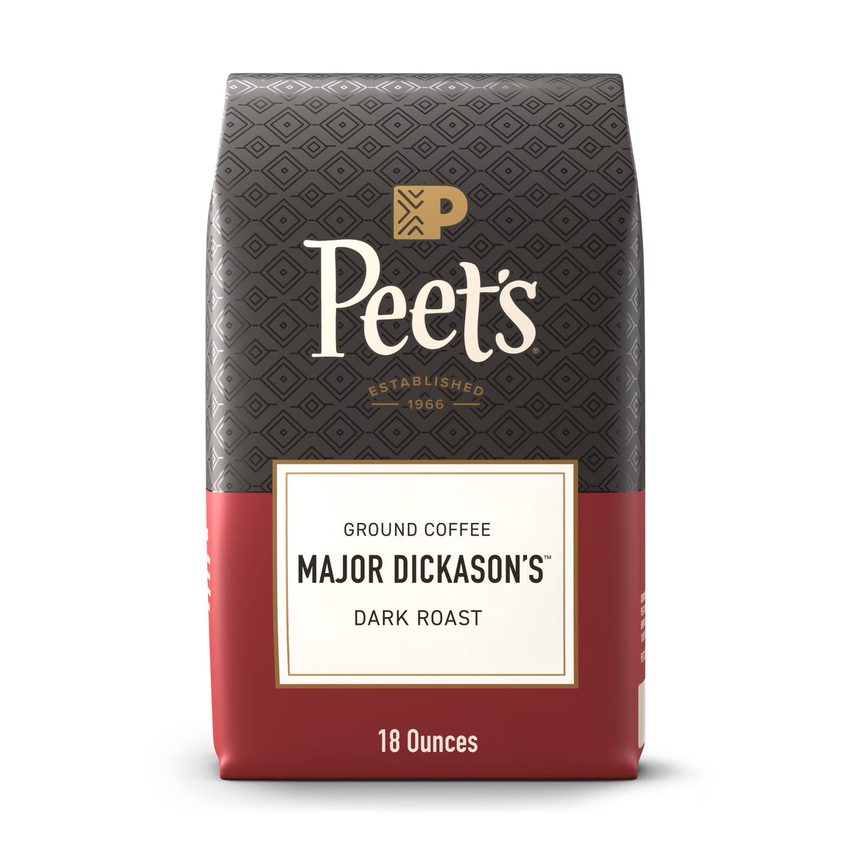 Peet's Coffee Major Dickasons Blend Dark Roast Ground Coffee, 18 oz