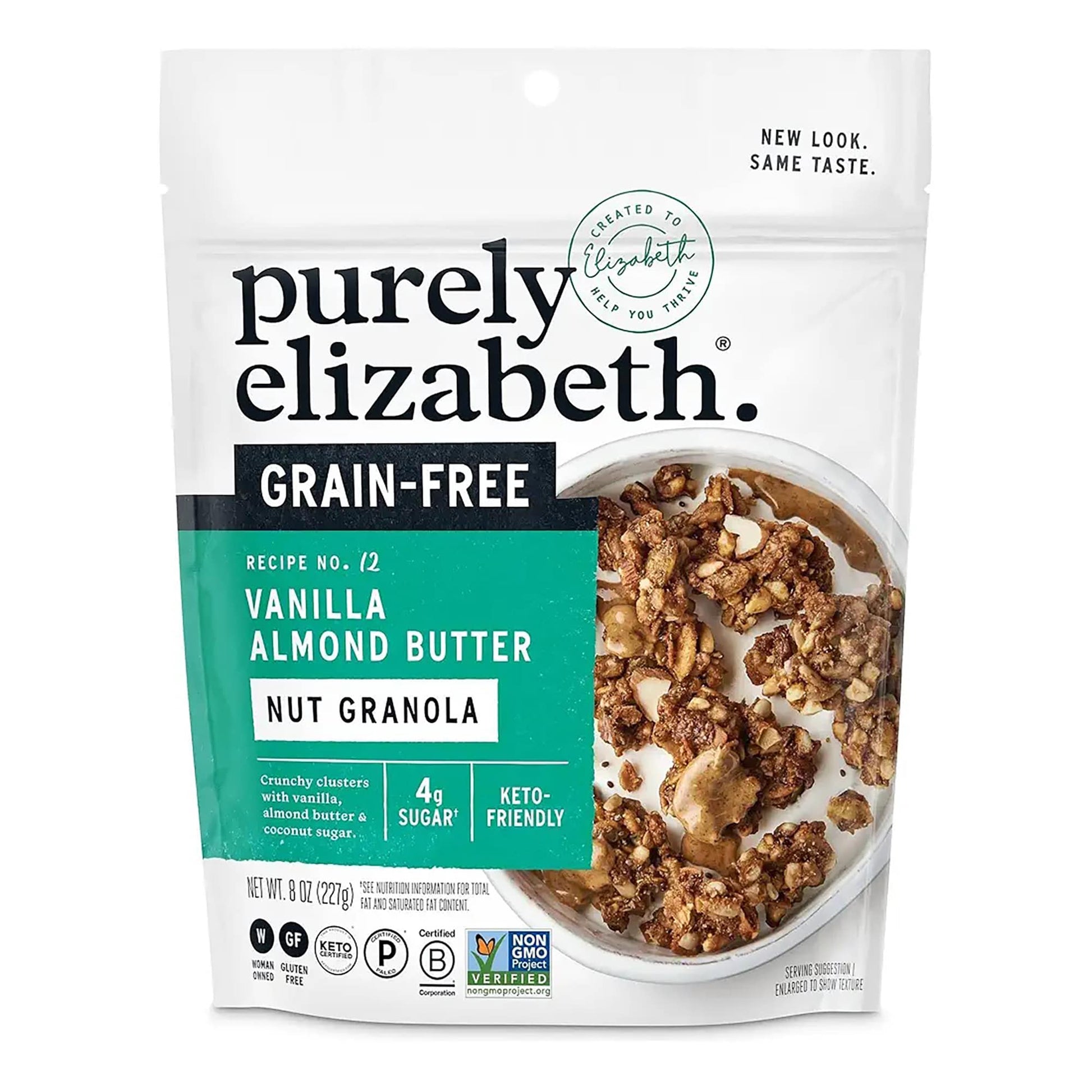 Purely Elizabeth Grain-Free Vanilla Almond Butter Nut Granola, 8 oz.