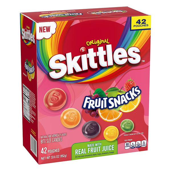 Skittles Original Fruit Snacks 42 ct. - BUY NOW on OnlyTastyGoods.com ...