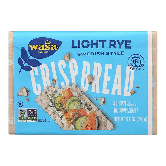 Wasa Light Rye Crispbread, Snacks, 9.5 oz. 