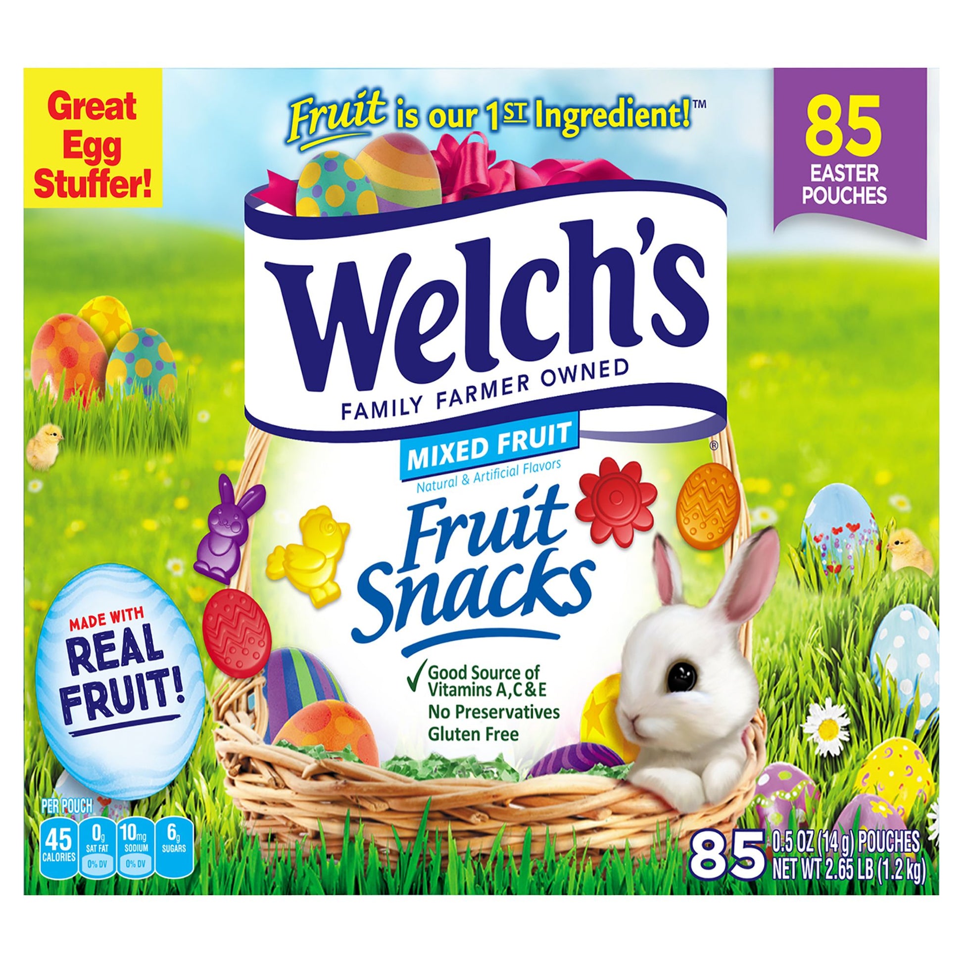 Welch's Fruit Snacks Easter Box, 85 ct., 2.65 lb.