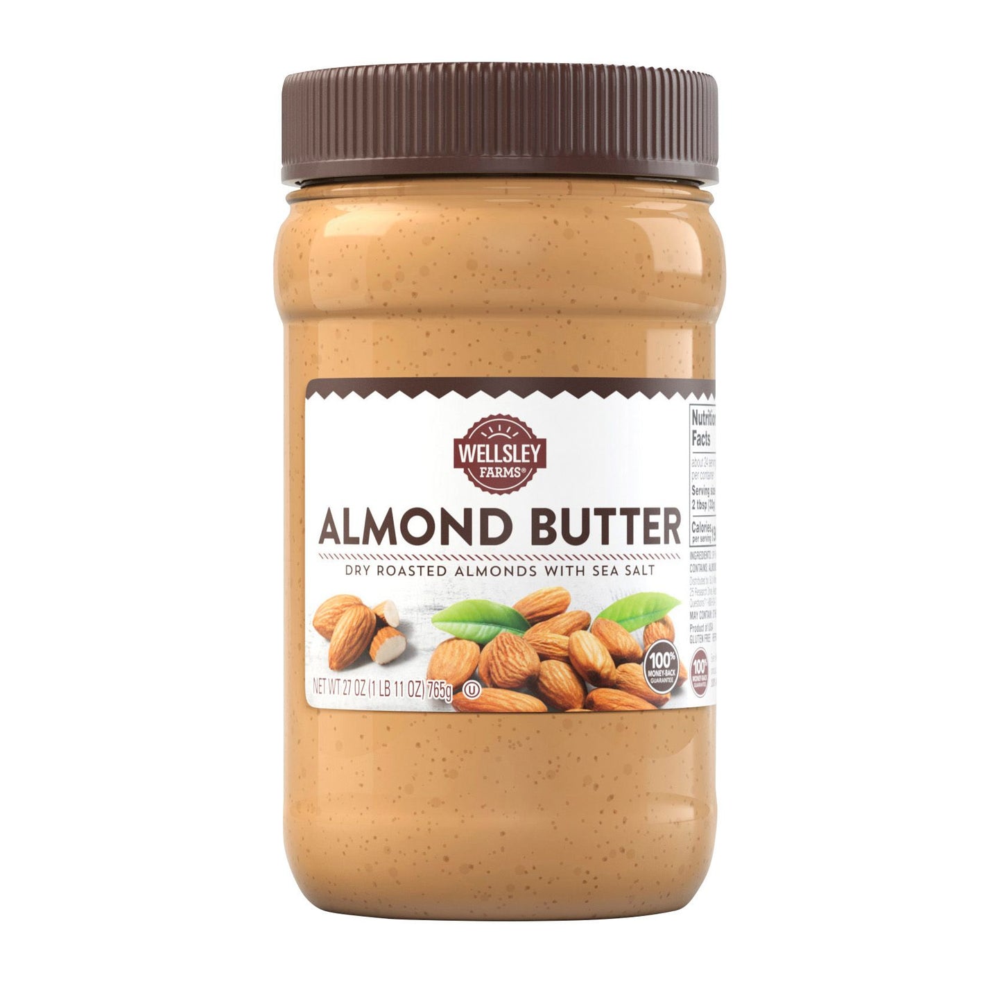 Wellsley Farms Almond Butter with Sea Salt, Spreads, 27 oz.