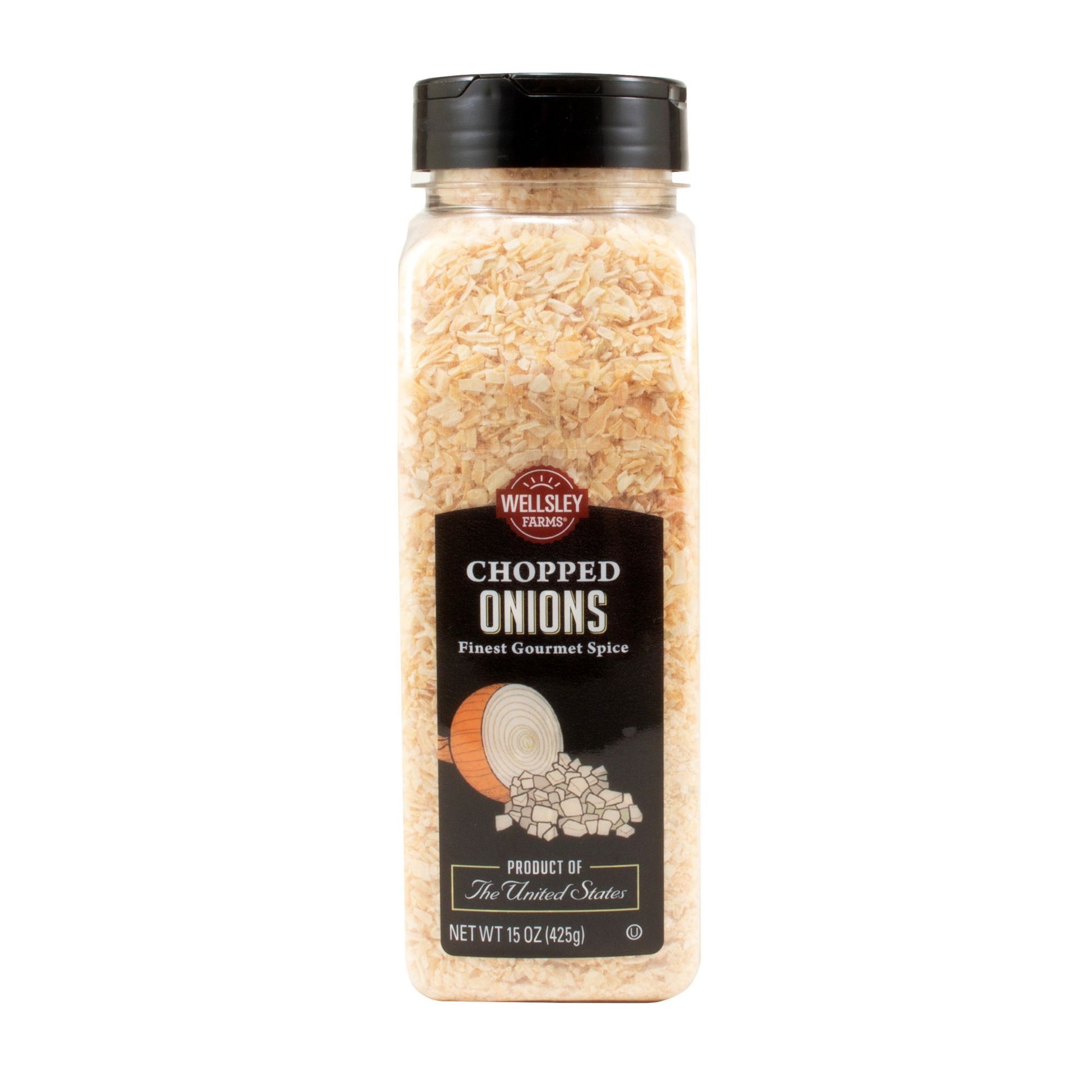 Wellsley Farms Chopped Onions, Spices, 15 oz.