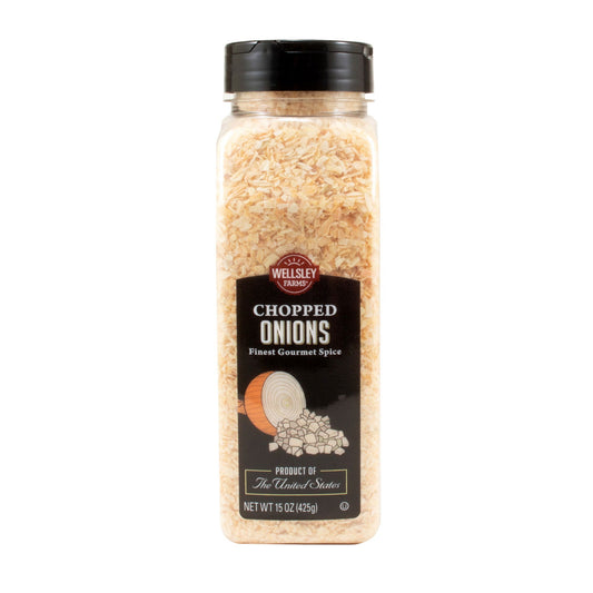 Wellsley Farms Chopped Onions, Spices, 15 oz.