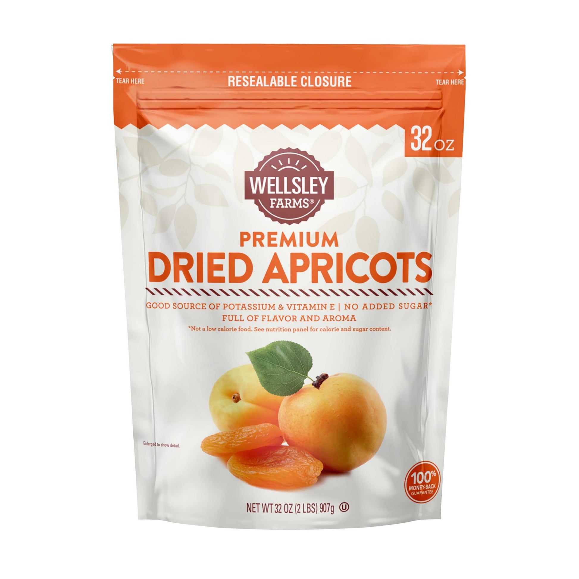 Wellsley Farms Premium Dried Apricots, Snacks, 32 oz.