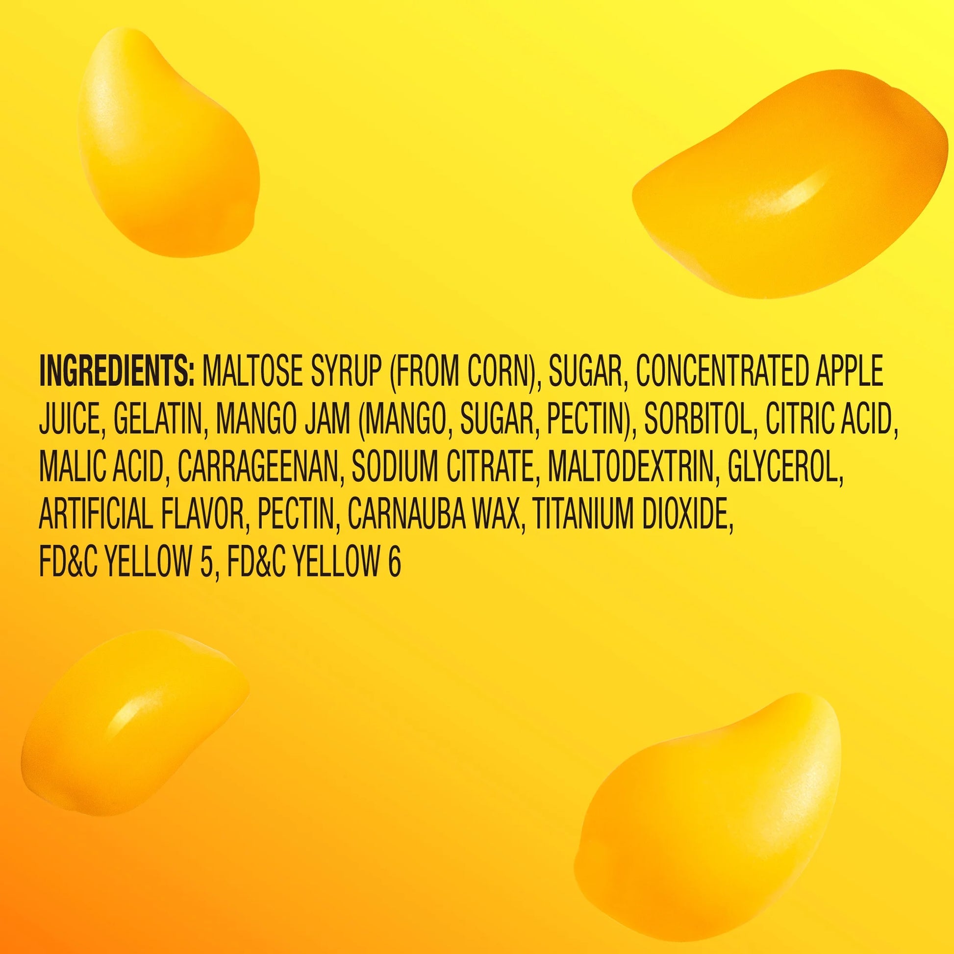 AMOS Peelerz Mango, Peelable Gummy Candy, Real Fruit Flavor, 5 oz