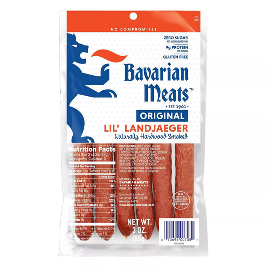 Bavarian Lil Landjaeger Meat Sticks, 3oz.