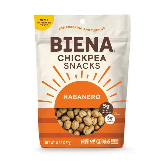 Biena Chickpea Snacks Habanero, 8oz.