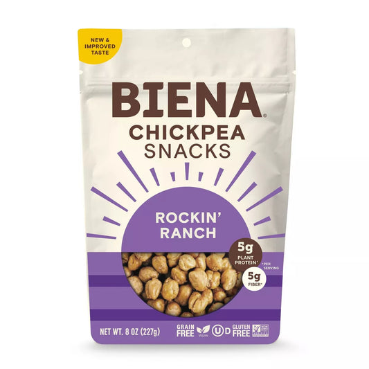 Biena Chickpea Snacks Rockin' Ranch, 8oz.