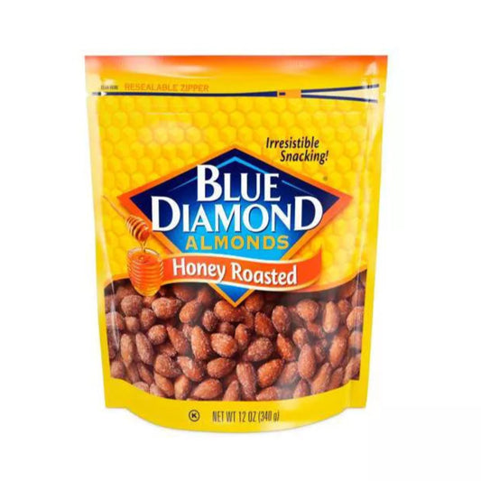 Blue Diamond Almonds Honey Roasted, 12oz.
